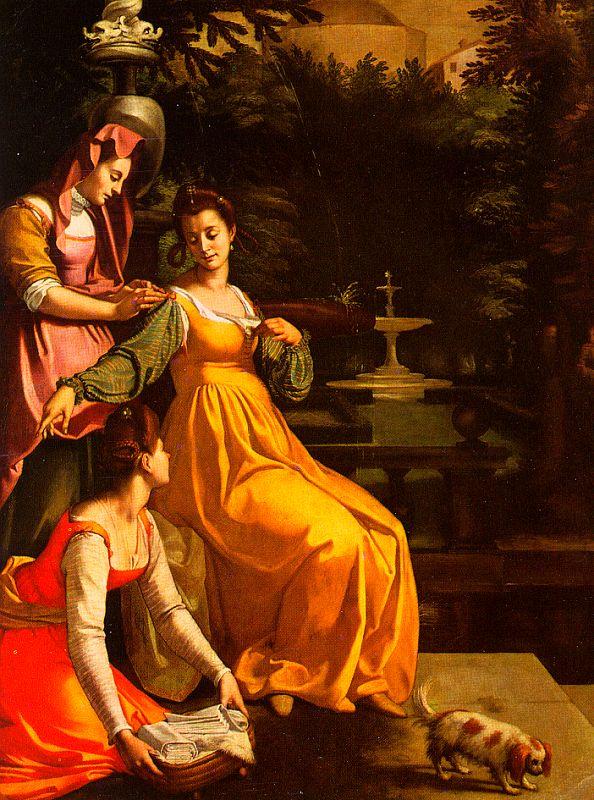 Jacopo da Empoli Susanna and the Elders Sweden oil painting art